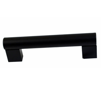 Kitchen Cabinet Handles – 7 Styles in Black or Chrome, 96, 128 or 160 mm Holes - Black Square Bar, 96 mm Holes, Black, 1 Handle