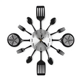 Kitchen Cutlery Wall Clock – Spoons, Forks & Spatulas, 40 cm