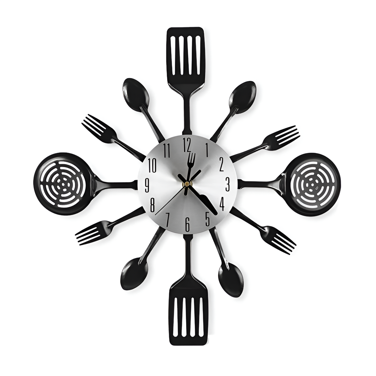Kitchen Cutlery Wall Clock – Spoons, Forks & Spatulas, 40 cm