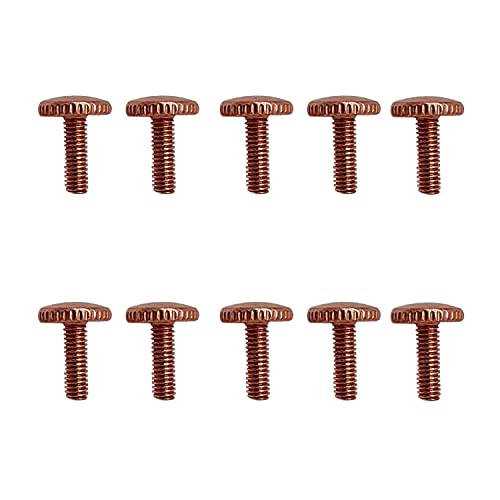 M4 Knurled Thumb Screws for Lamp Shade Rings, Pack of 10 – 3 Finishes - Rose Gold