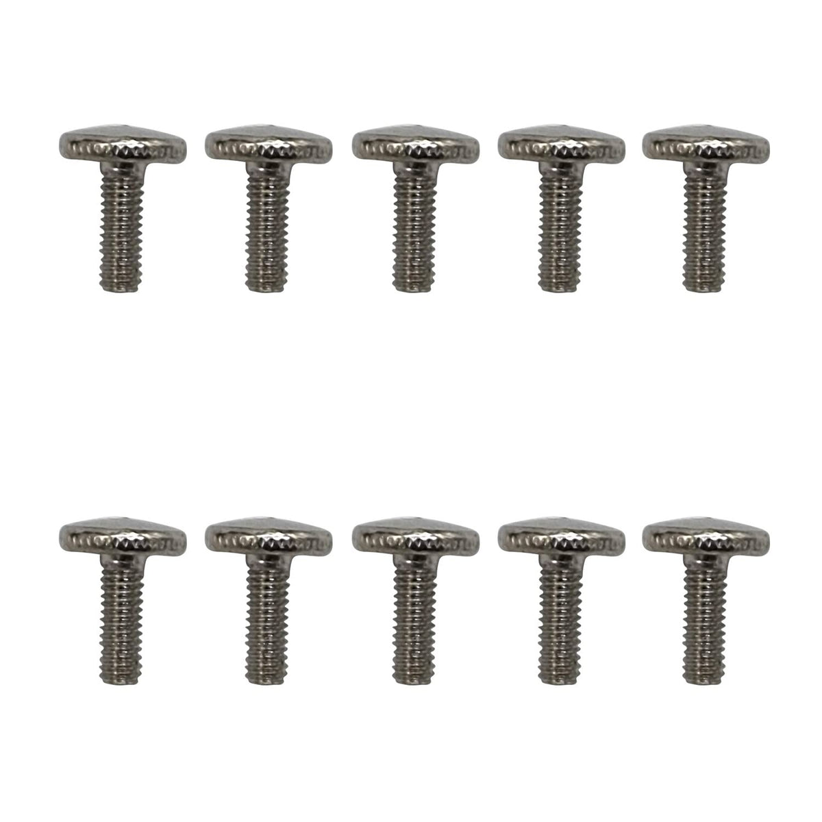 M4 Knurled Thumb Screws for Lamp Shade Rings, Pack of 10 – 3 Finishes - Satin Nickel