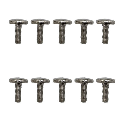 M4 Knurled Thumb Screws for Lamp Shade Rings, Pack of 10 – 3 Finishes - Satin Nickel