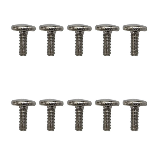 M4 Knurled Thumb Screws for Lamp Shade Rings, Pack of 10 – 3 Finishes - Satin Nickel