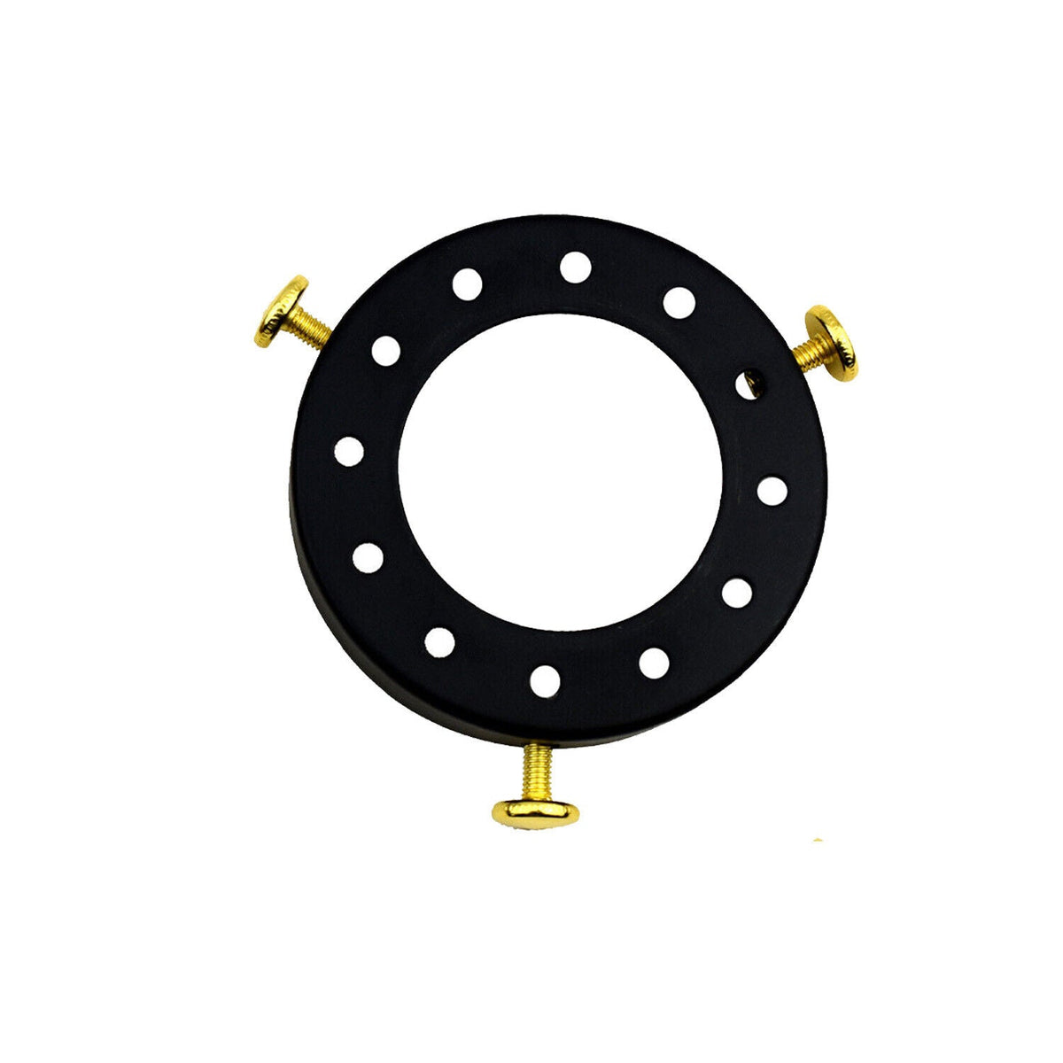 Lampshade Fitter Ring 70 mm – 3 Thumb Screws, 14 Finishes - Black, Single, Standard