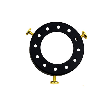 Lampshade Fitter Ring 70 mm – 3 Thumb Screws, 14 Finishes - Black, Single, Standard