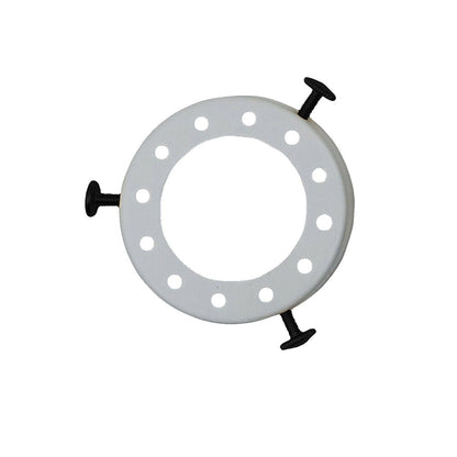 Lampshade Fitter Ring 70 mm – 3 Thumb Screws, 14 Finishes - Black & White, Single, Standard