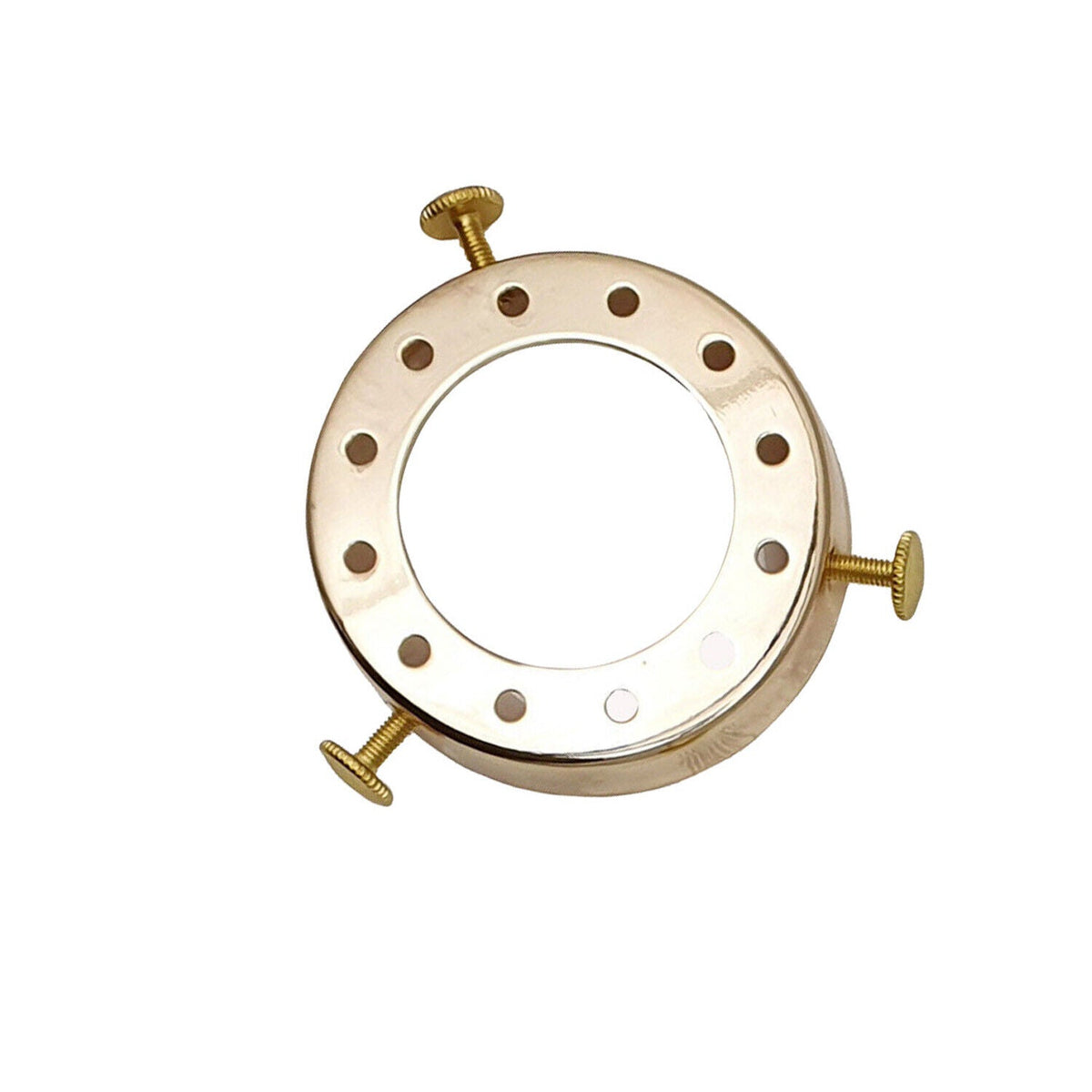 Lampshade Fitter Ring 70 mm – 3 Thumb Screws, 14 Finishes - French Gold, Single, Standard