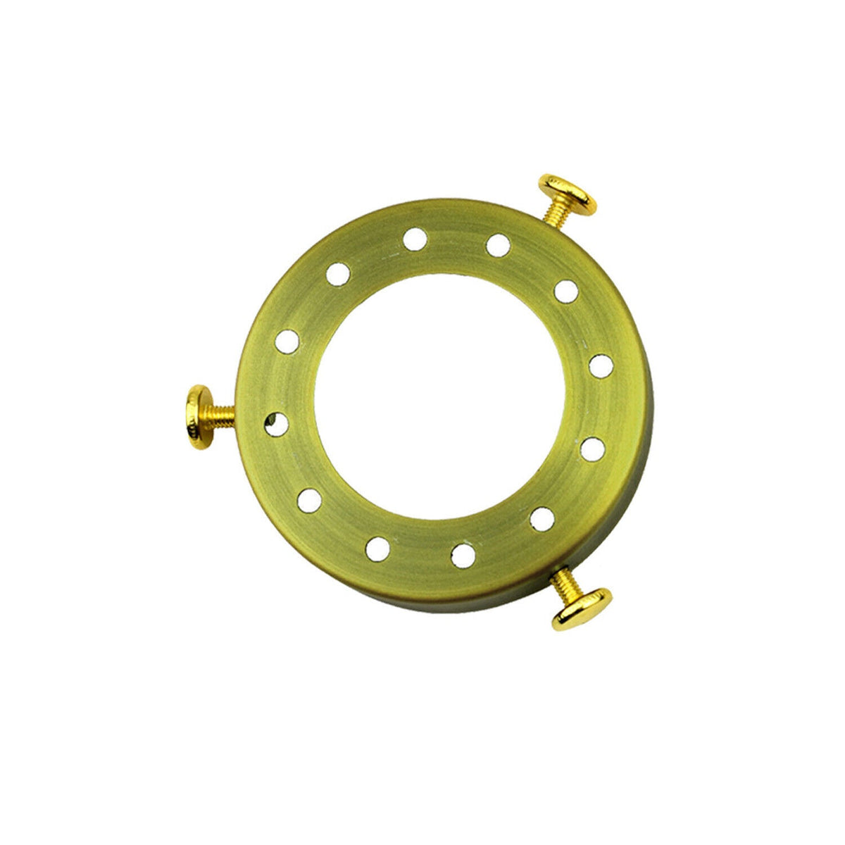 Lampshade Fitter Ring 70 mm – 3 Thumb Screws, 14 Finishes - Yellow Brass, Single, Standard