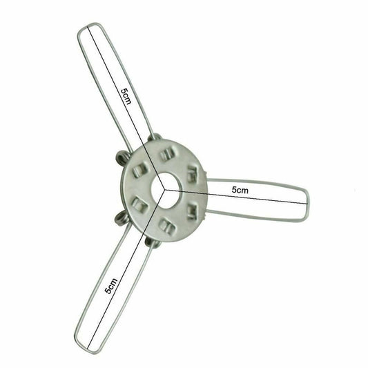 3-Arm Spring Clip Shade Retainer – 50, 60 or 80 mm - 50 mm, Standard, Single