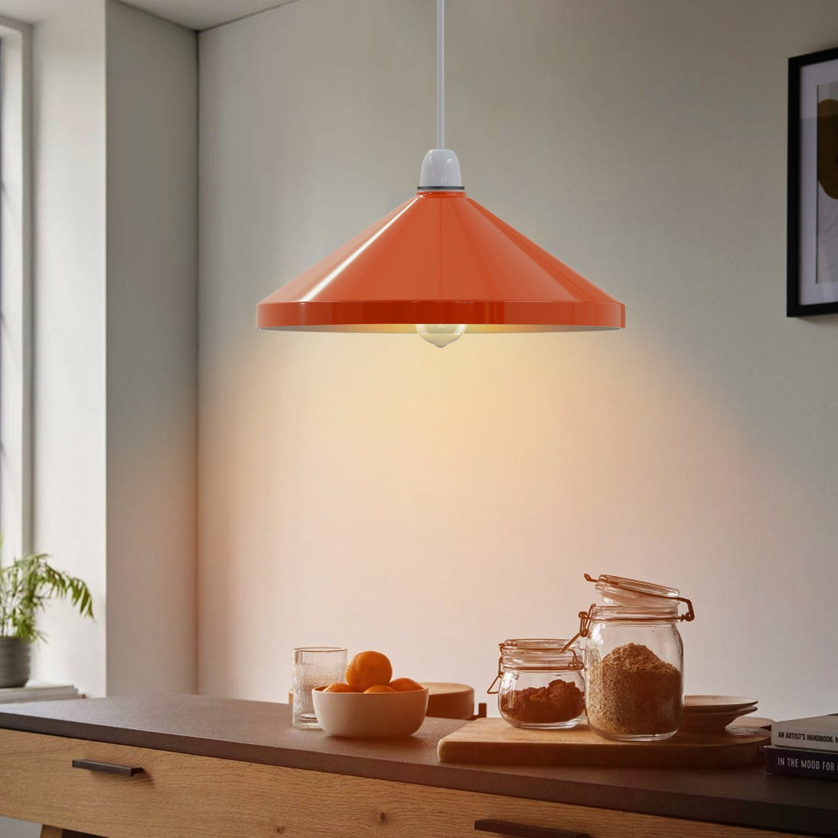 Large Cone Lamp Shade 33.5 or 36 cm – Easy Fit, 6 Colours - photo 11