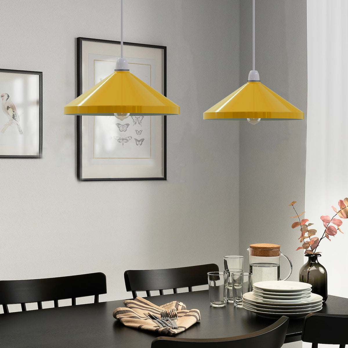 Large Cone Lamp Shade 33.5 or 36 cm – Easy Fit, 6 Colours - photo 7