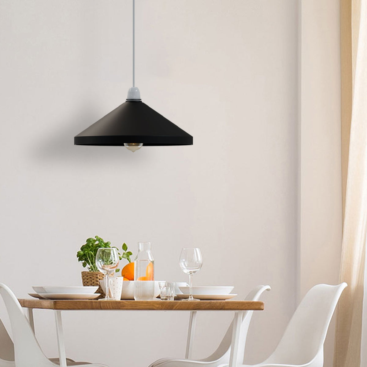 Large Cone Lamp Shade 33.5 or 36 cm – Easy Fit, 6 Colours - photo 9