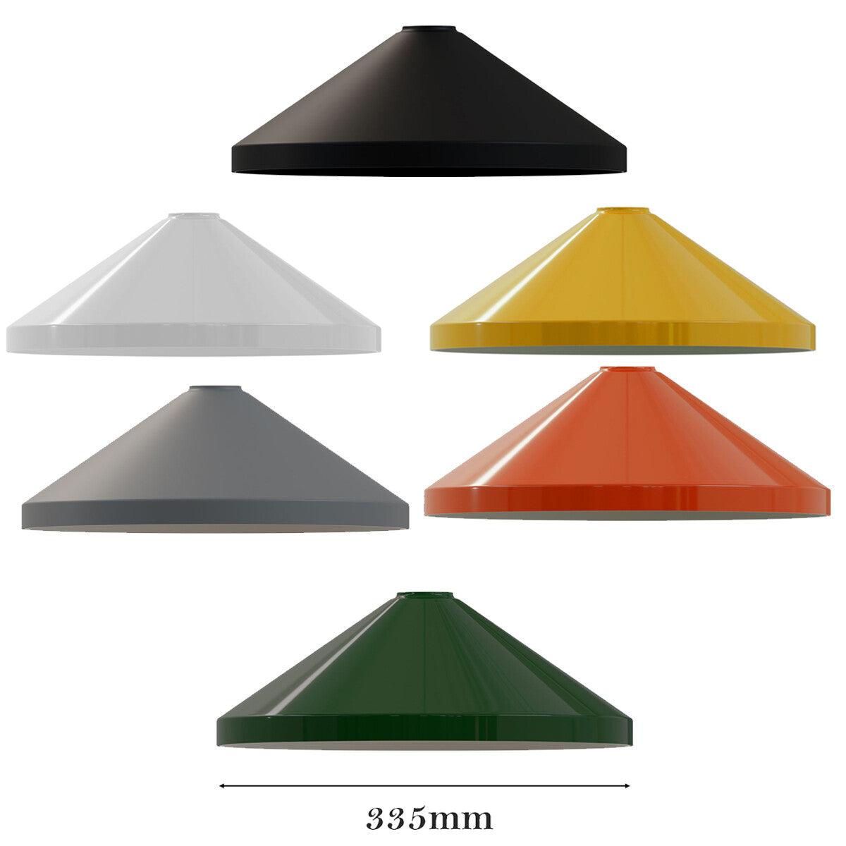 Large Cone Lamp Shade 33.5 or 36 cm – Easy Fit, 6 Colours - photo 35