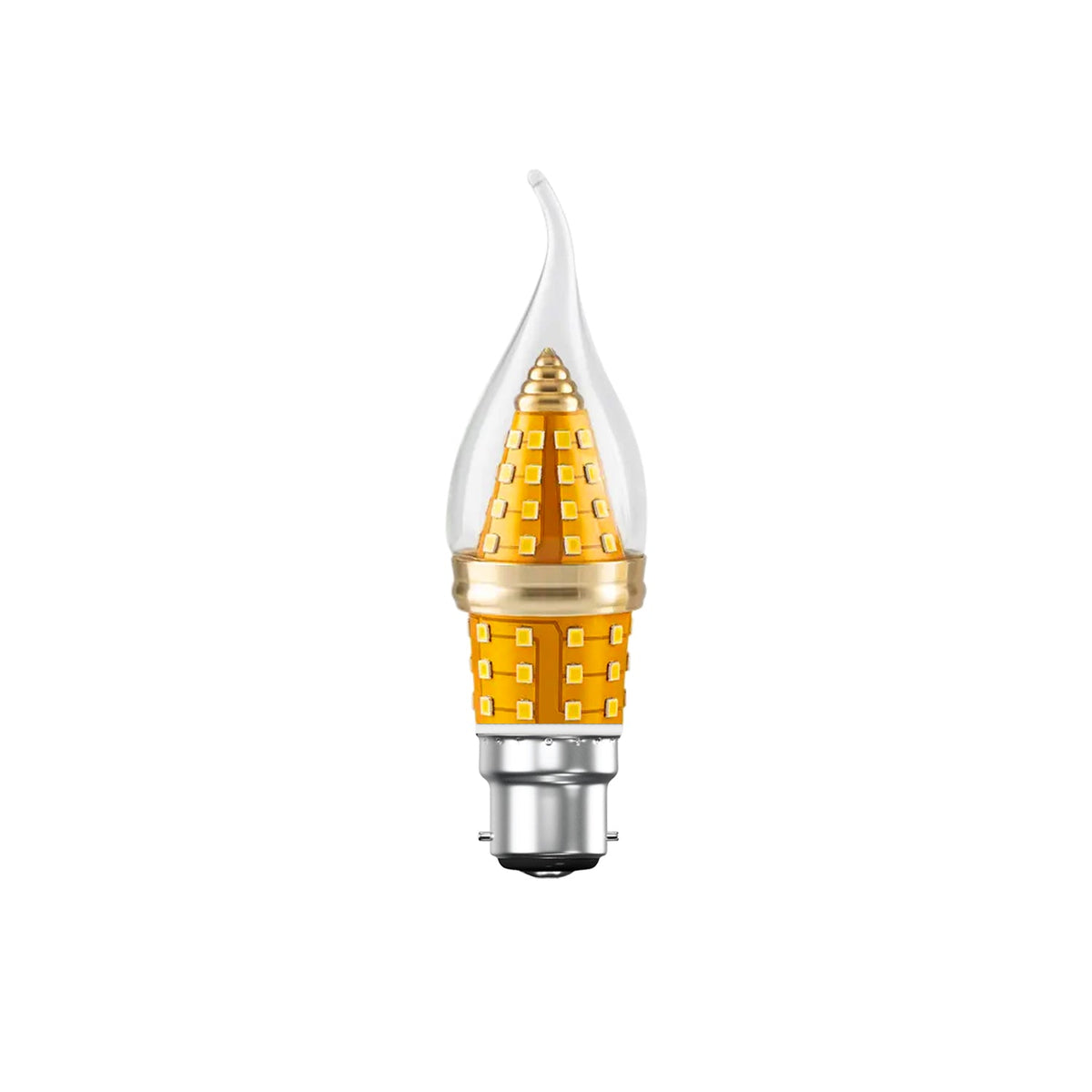LED Candle Bulbs – E14 & B22 - Flame Tip 3-Colour, B22 12W, Single