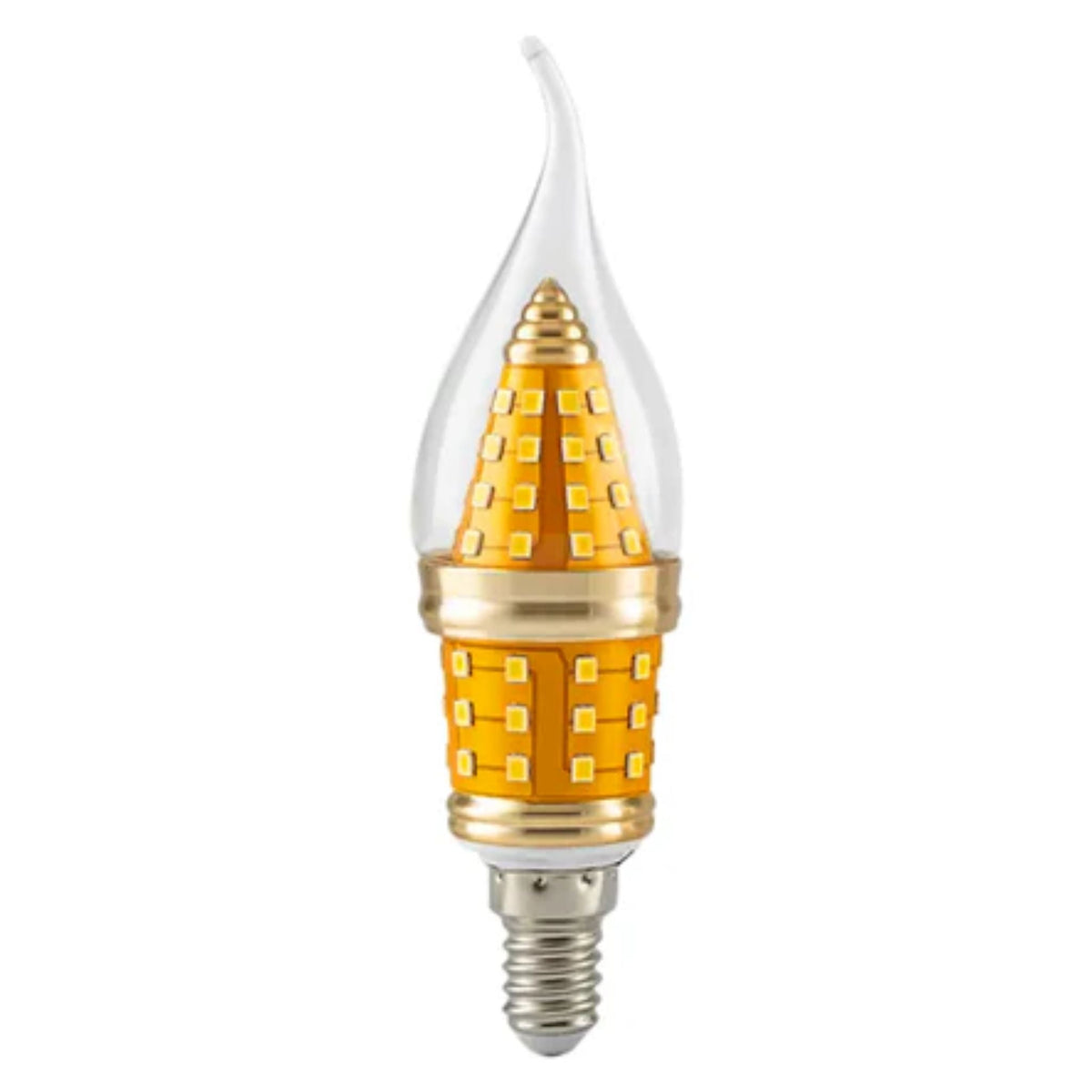 LED Candle Bulbs – E14 & B22 - Flame Tip 3-Colour, E14 12W, Single