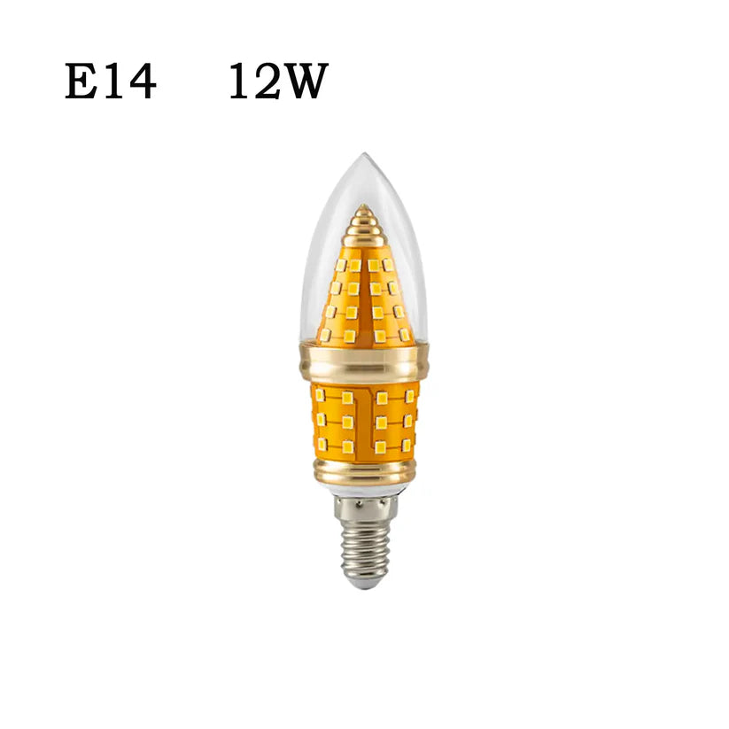 LED Candle Bulbs – E14 & B22 - Switchable Colour, E14 12W, Single