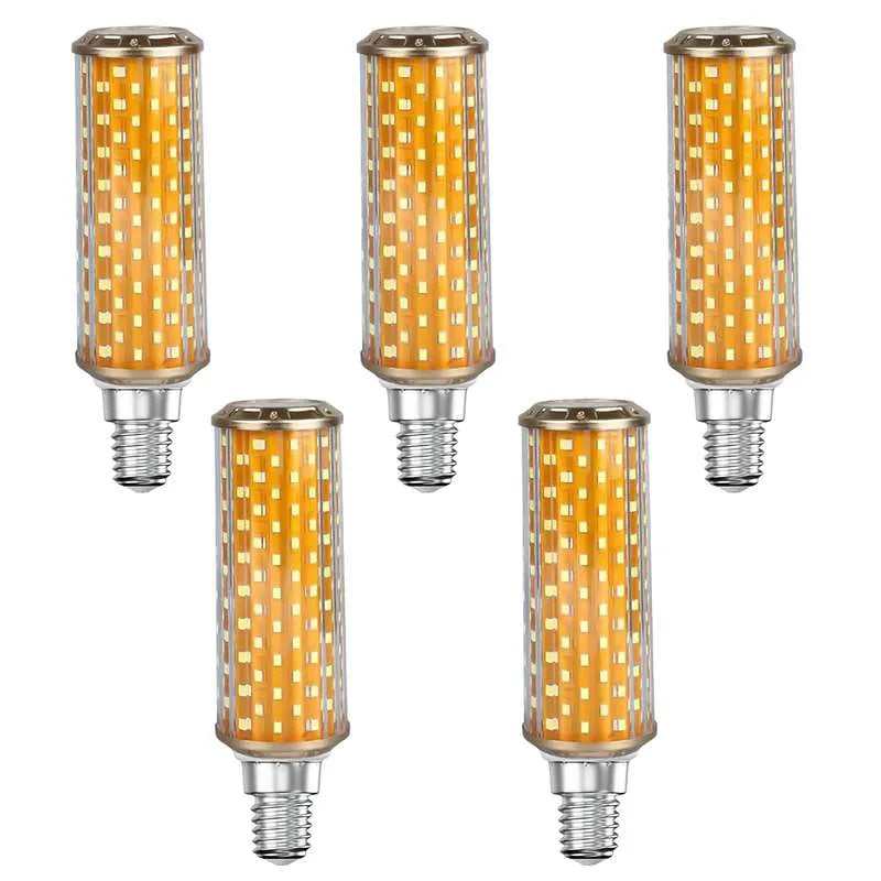 LED Corn Bulbs – E14, E27 & B22 - 3-Colour Corn, E14 30W, Pack of 5