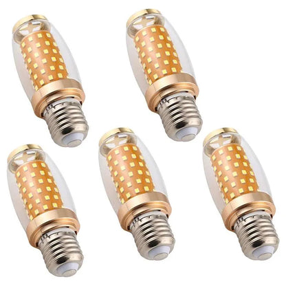 LED Corn Bulbs – E14, E27 & B22 - 3-Colour Corn, E27 16W, Pack of 5