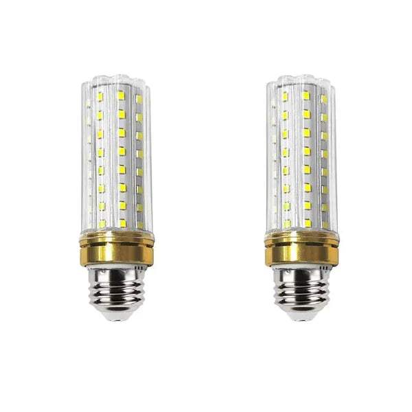 LED Corn Bulbs – E14, E27 & B22 - Cool White Corn, E27 24W, Pack of 2