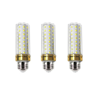 LED Corn Bulbs – E14, E27 & B22 - Cool White Corn, E27 24W, Pack of 3