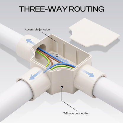 PVC Inspection Conduit Tee with Cover – 20 mm & 25 mm - photo 4