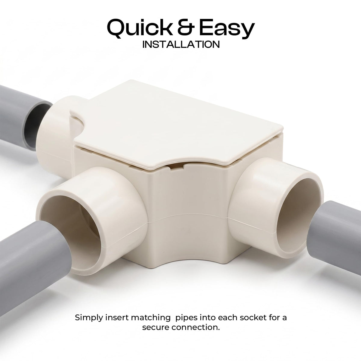 PVC Inspection Conduit Tee with Cover – 20 mm & 25 mm - photo 9