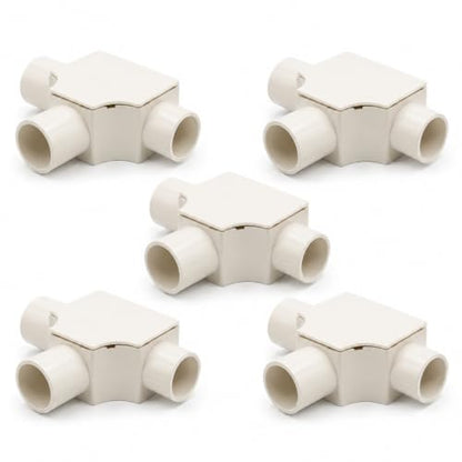 PVC Inspection Conduit Tee with Cover – 20 mm & 25 mm