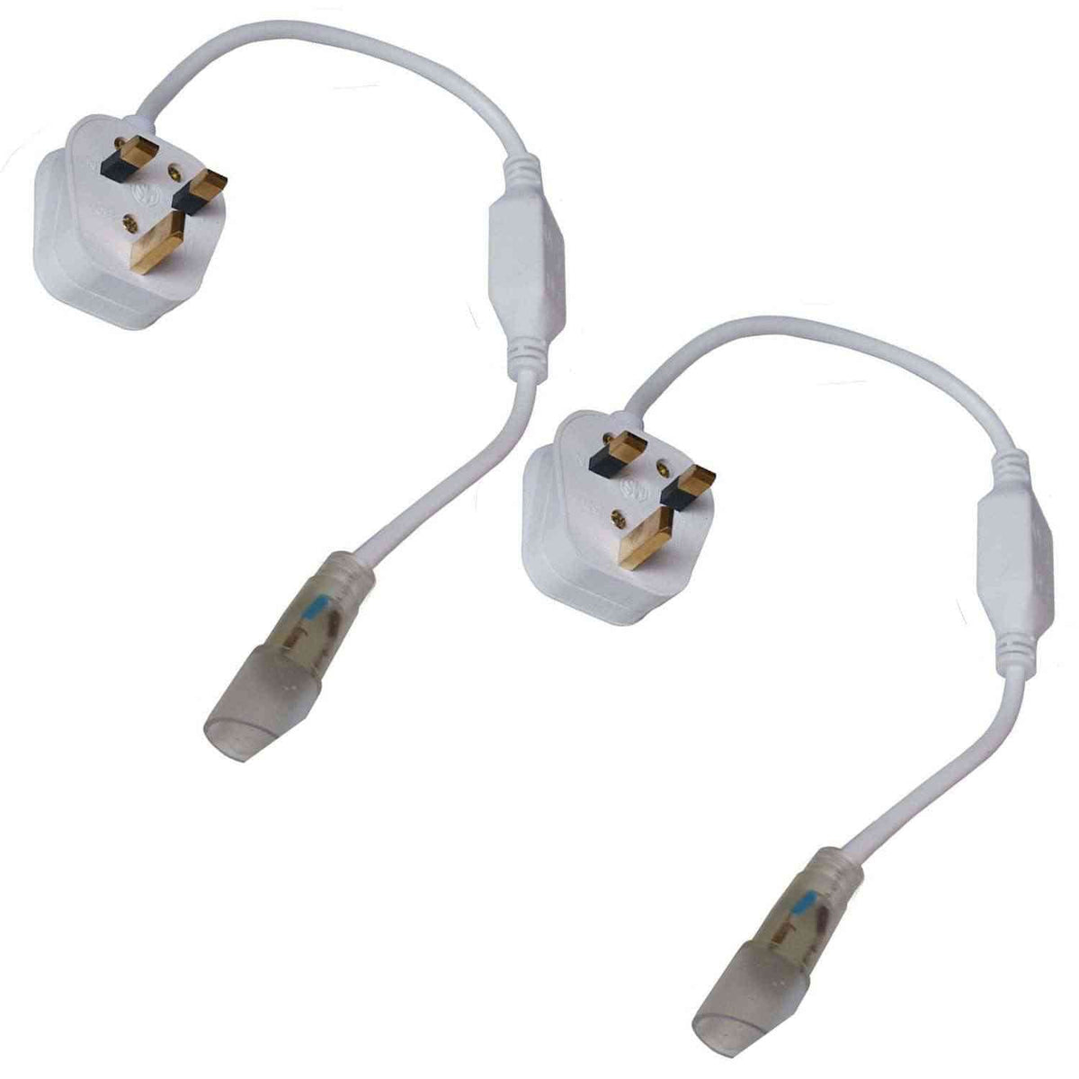 LED Neon Flex AC Power Connector – 15x16 mm & 17 mm Round - Pack of 2, 17 mm Round
