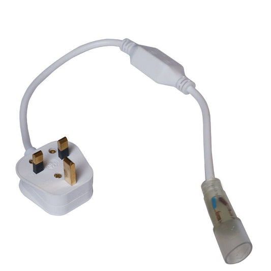 LED Neon Flex AC Power Connector – 15x16 mm & 17 mm Round - Single, 17 mm Round