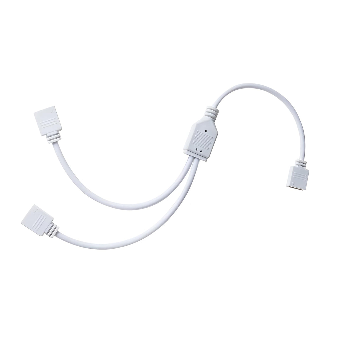 LED Strip Light Connectors – 2 & 4 Pin Clips, Splitters & DC Plug Cables - 2 Way Splitter, Pack of 2