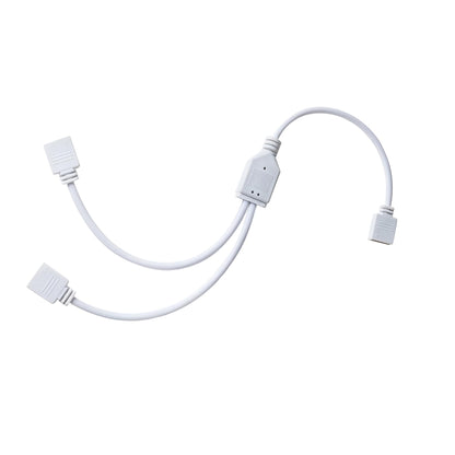 LED Strip Light Connectors – 2 & 4 Pin Clips, Splitters & DC Plug Cables - 2 Way Splitter, Pack of 2