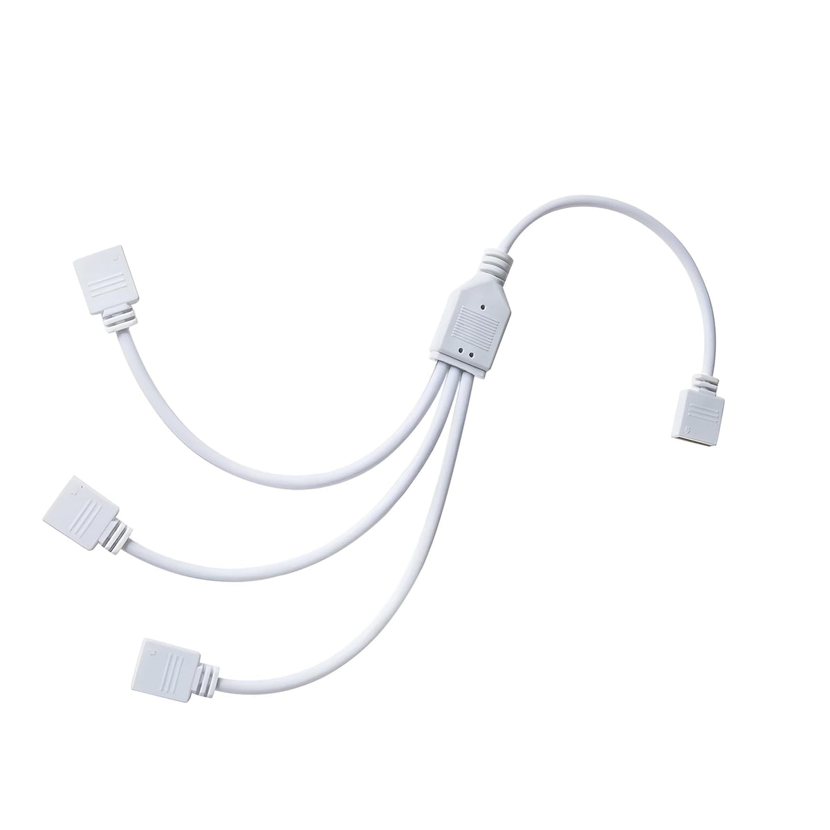 LED Strip Light Connectors – 2 & 4 Pin Clips, Splitters & DC Plug Cables - 3 Way Splitter, Pack of 3