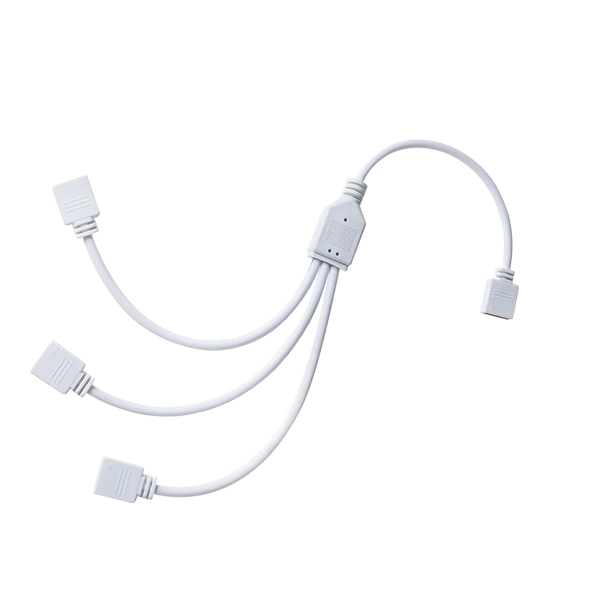 LED Strip Light Connectors – 2 & 4 Pin Clips, Splitters & DC Plug Cables - 3 Way Splitter, Pack of 5
