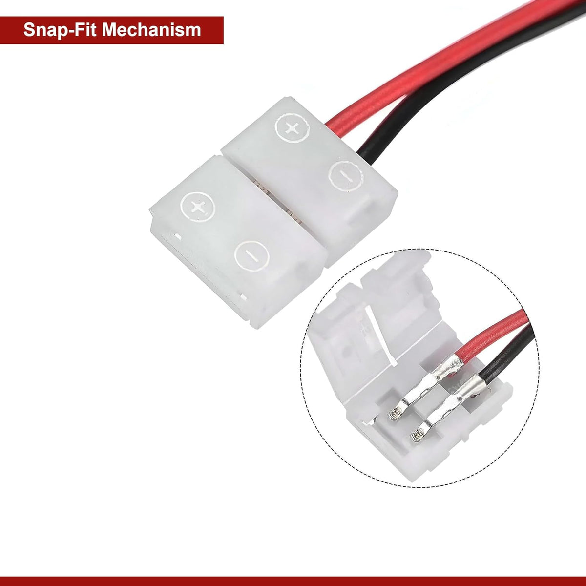 LED Strip Light Connectors – 2 & 4 Pin Clips, Splitters & DC Plug Cables - photo 7