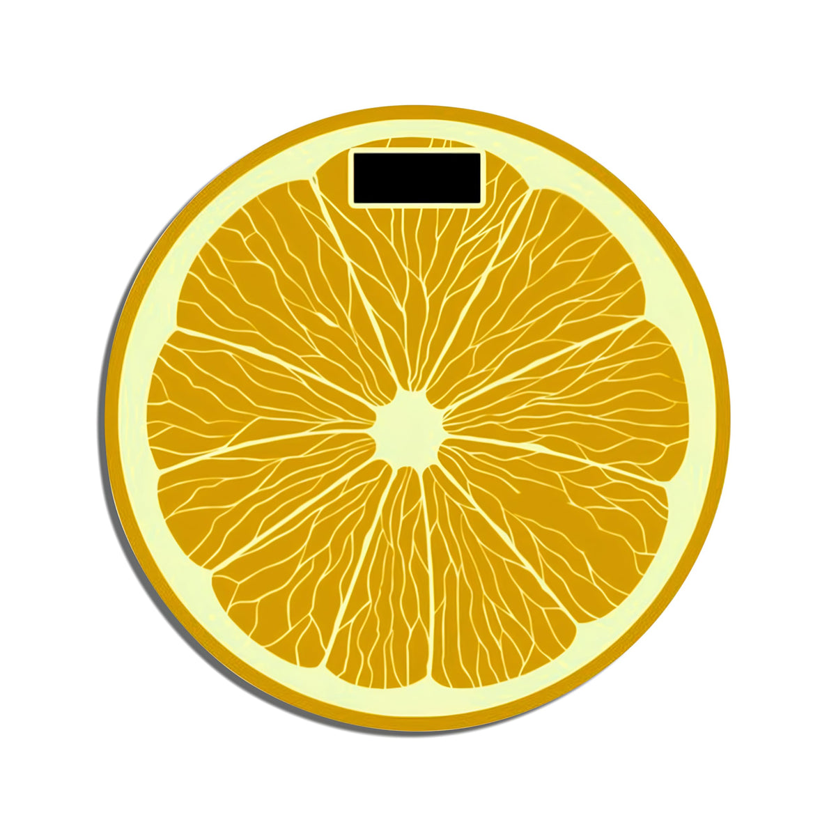 Citrus Slice Digital Bathroom Scale – Green Lemon or Orange, 180 kg - Orange