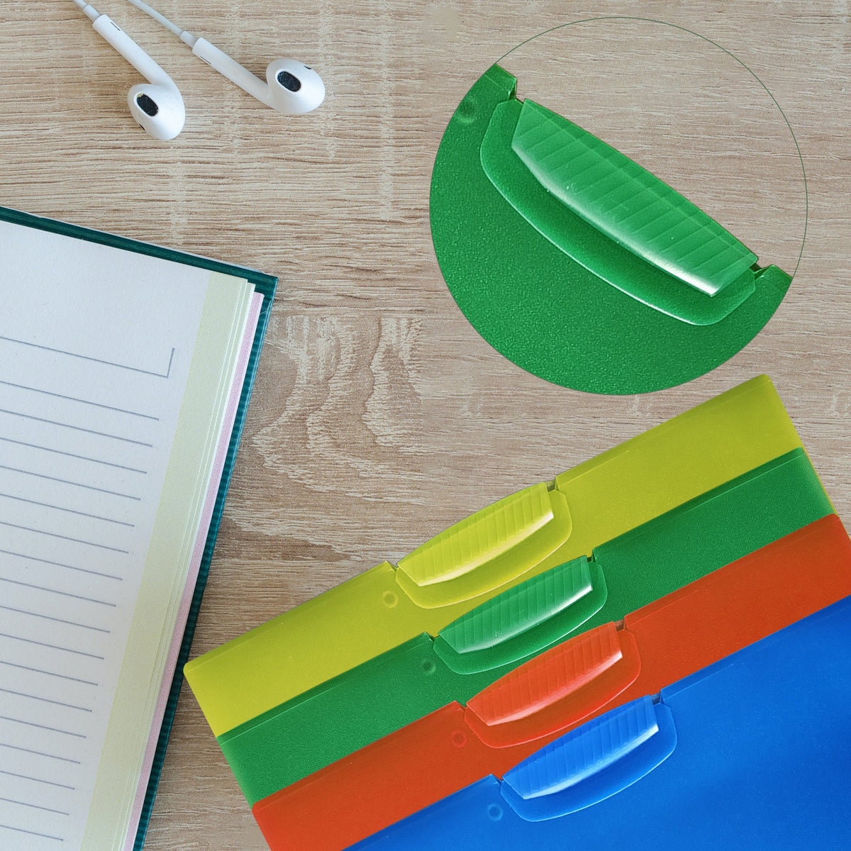 A4 Swing Clip Report Covers – Pack of 4, Blue, Green, Orange or Yellow - photo 2