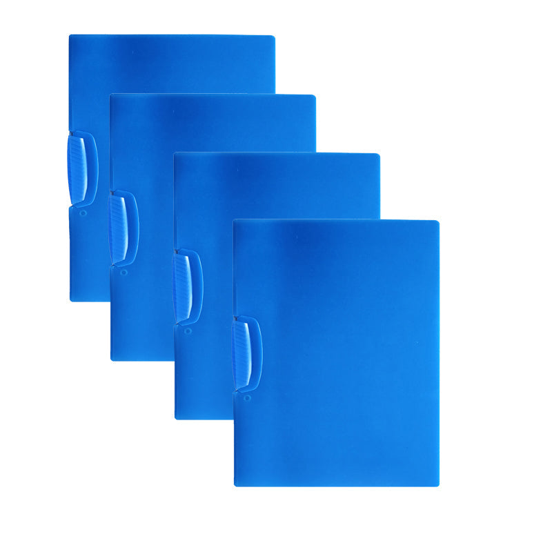 A4 Swing Clip Report Covers – Pack of 4, Blue, Green, Orange or Yellow - Blue