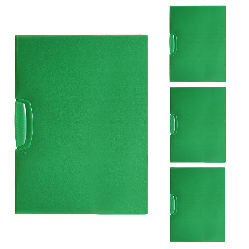 A4 Swing Clip Report Covers – Pack of 4, Blue, Green, Orange or Yellow - Green