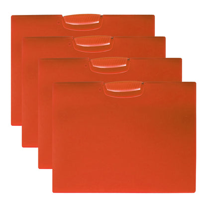 A4 Swing Clip Report Covers – Pack of 4, Blue, Green, Orange or Yellow - Orange