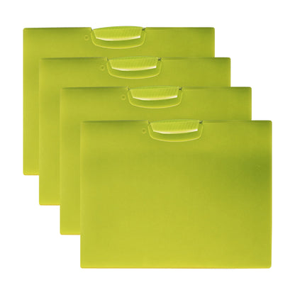 A4 Swing Clip Report Covers – Pack of 4, Blue, Green, Orange or Yellow - Yellow