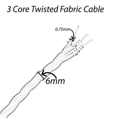 Satin Nickel Pendant Set – Bottle Holder, Grey Fabric Cable 1 to 5 m - photo 8