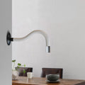 Gooseneck LED Wall Light – Black or White, Cool White