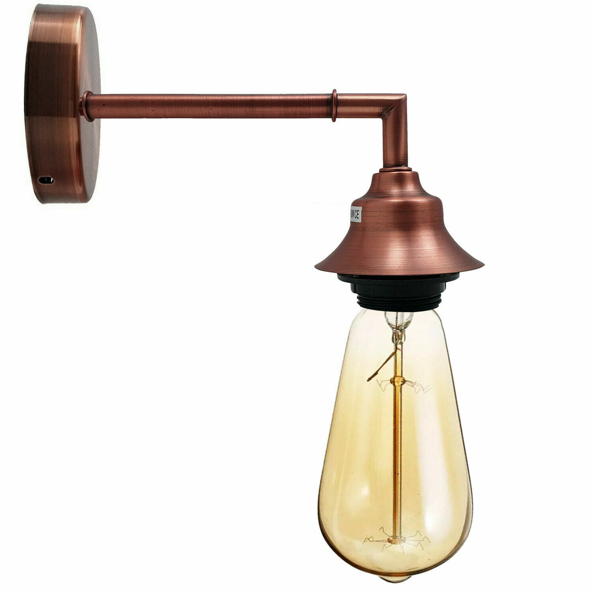Long Arm Wall Light Copper with Shade - Copper, No Shade, Without Bulb