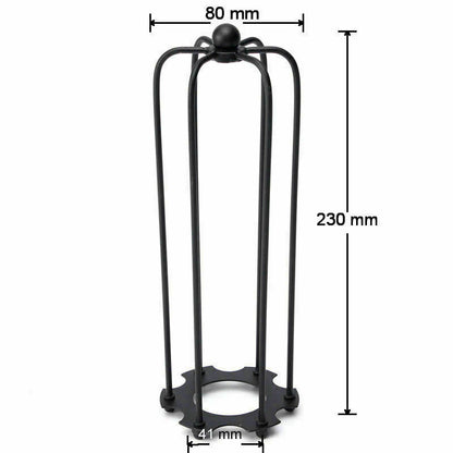 Long Tube Cage Lamp Shade 23 cm – Easy Fit, 10 Colours - photo 2