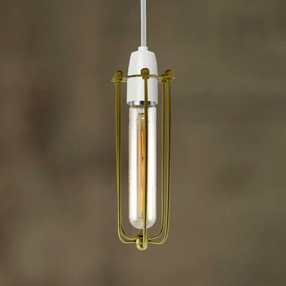 Long Tube Cage Lamp Shade 23 cm – Easy Fit, 10 Colours - photo 5