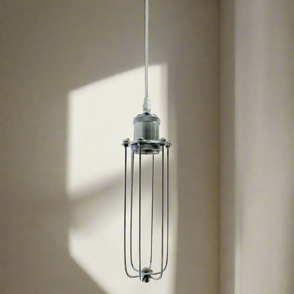 Long Tube Cage Lamp Shade 23 cm – Easy Fit, 10 Colours - photo 6