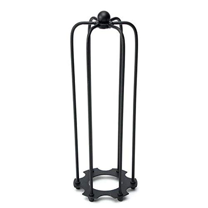 Long Tube Cage Lamp Shade 23 cm – Easy Fit, 10 Colours - Black, Shade Only, Single