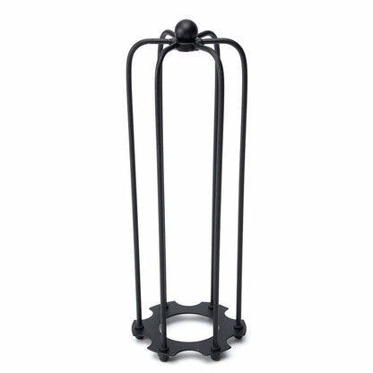 Long Tube Cage Lamp Shade 23 cm – Easy Fit, 10 Colours - Black, with Reducer Ring, Single