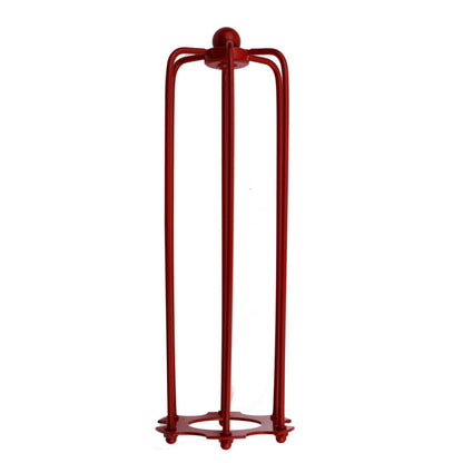 Long Tube Cage Lamp Shade 23 cm – Easy Fit, 10 Colours - Red, with Reducer Ring, Single