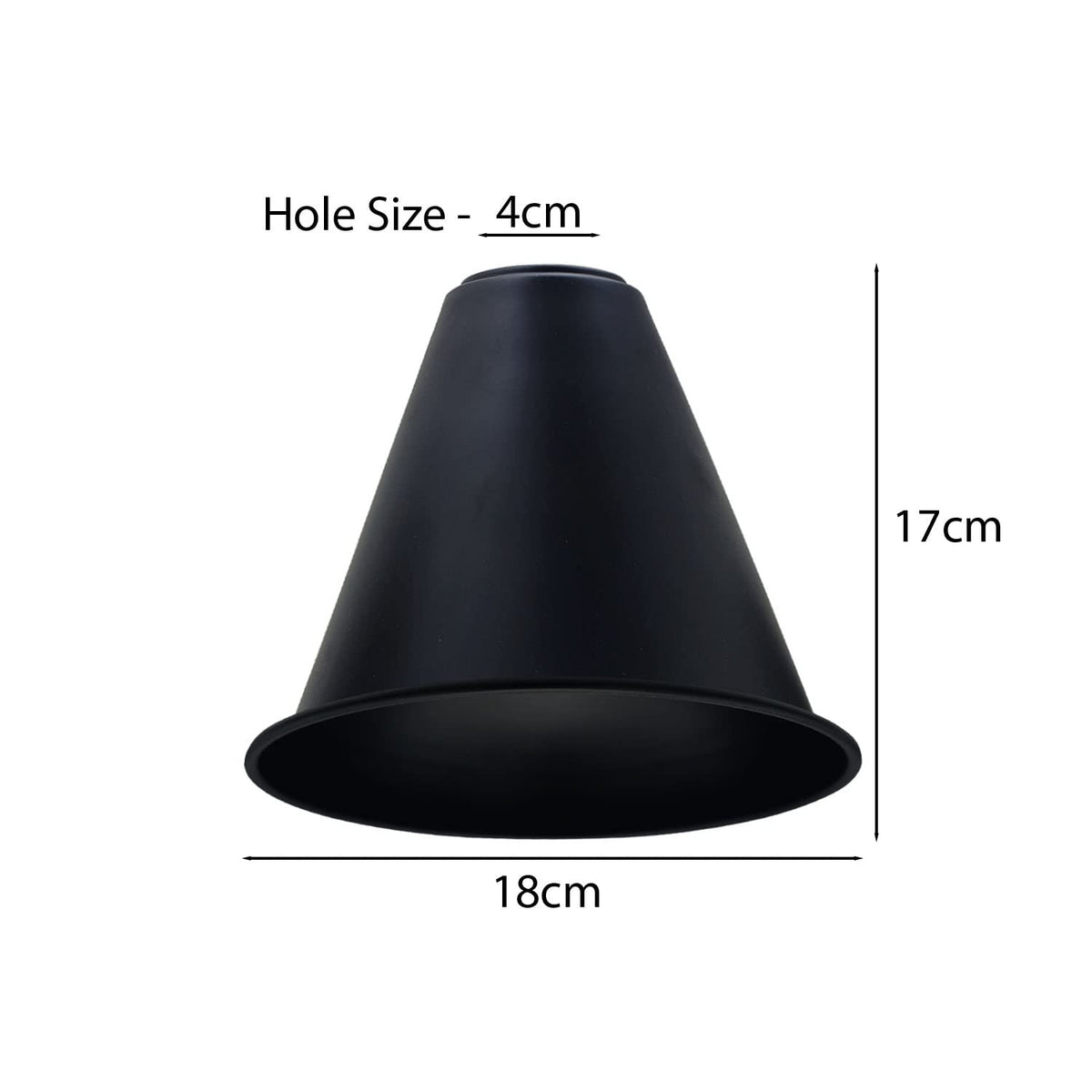 Long Cone Lamp Shade 18 cm – Easy Fit, 4 Industrial Finishes - photo 7